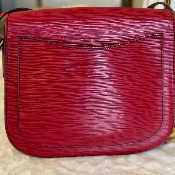 Louis Vuitton Epi Saint Cloud Shoulder bag/ Crossbody. Red - Picture 11 of 12